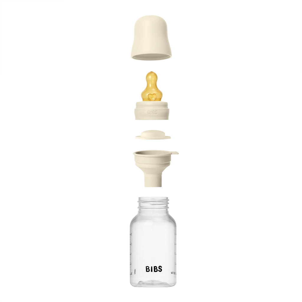 BIBS Baby PP Bottle Complete Set Kauçuk Uç Biberon Ivory 150 ml