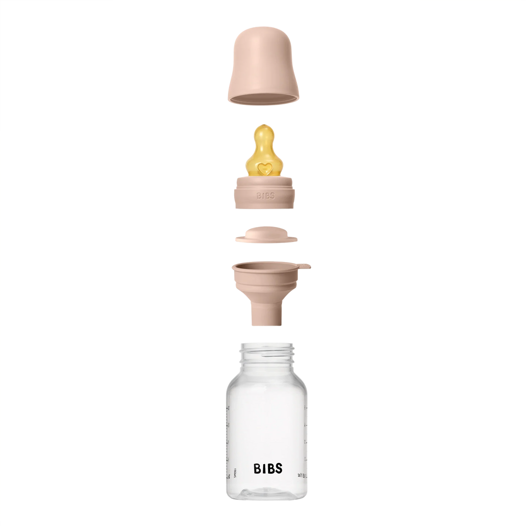 BIBS Baby PP Bottle Complete Set Kauçuk Uç Biberon Blush 150 ml