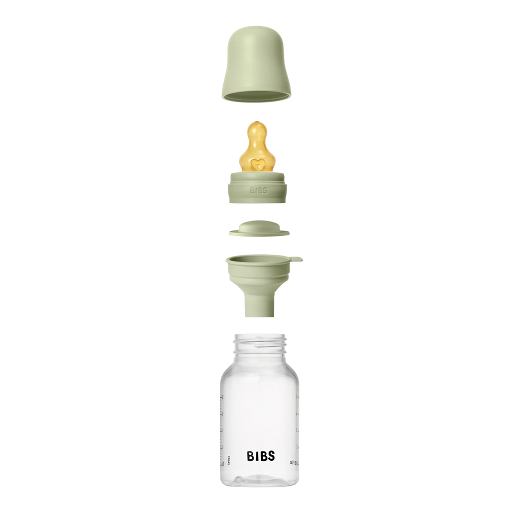 BIBS Baby PP Bottle Complete Set Kauçuk Uç Biberon Sage 150 ml