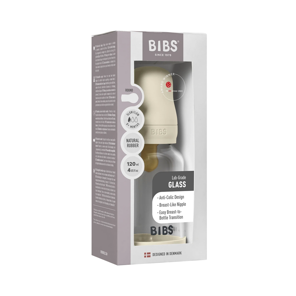 BIBS Baby Bottle Cam Biberon Seti 120 ml - Ivory