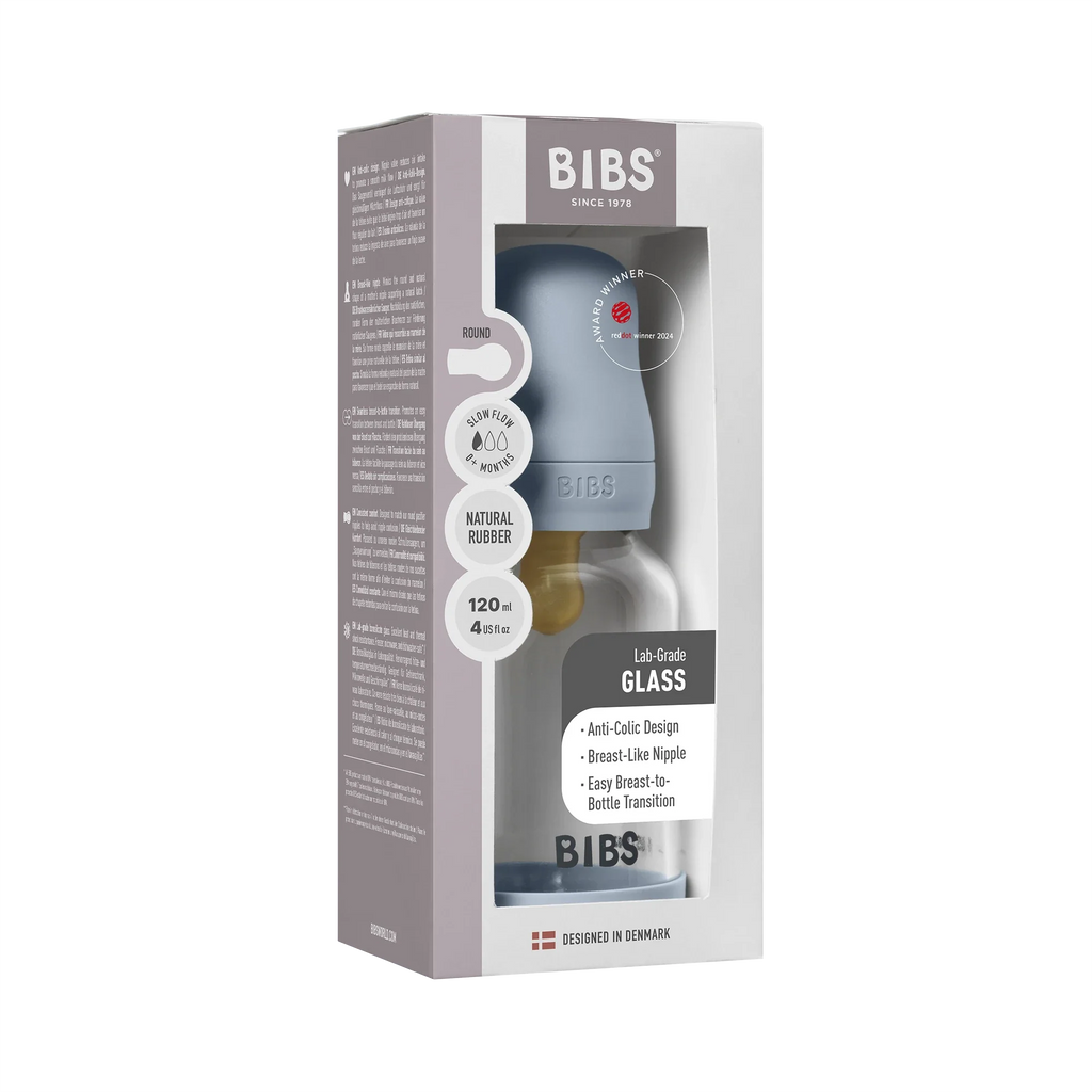 BIBS Baby Bottle Cam Biberon Seti 120 ml - Baby Blue