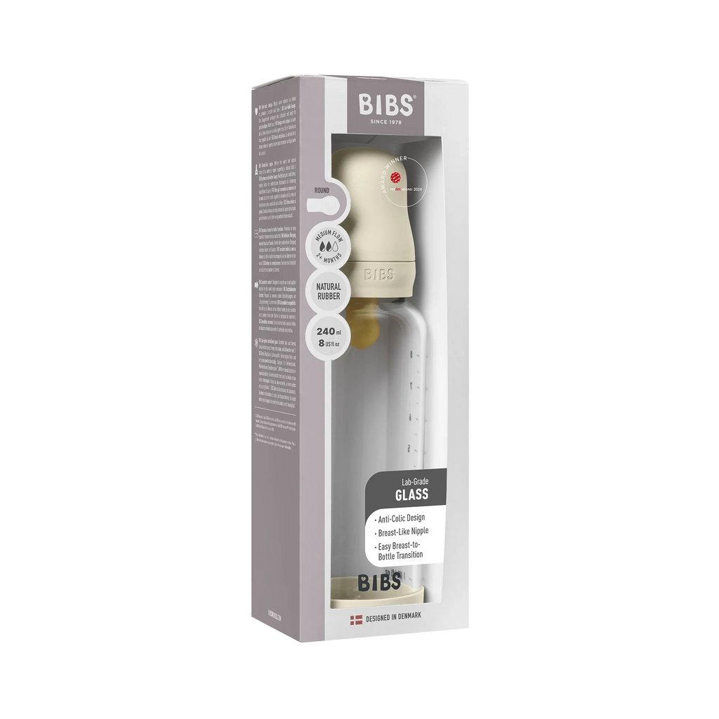 Bibs Baby Bottle Cam Biberon Seti 240 ml - Ivory