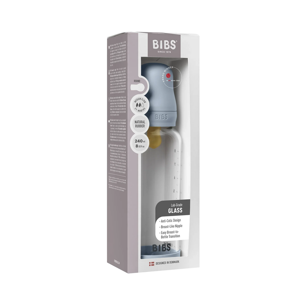 Bibs Baby Bottle Cam Biberon Seti 240 ml - Baby Blue