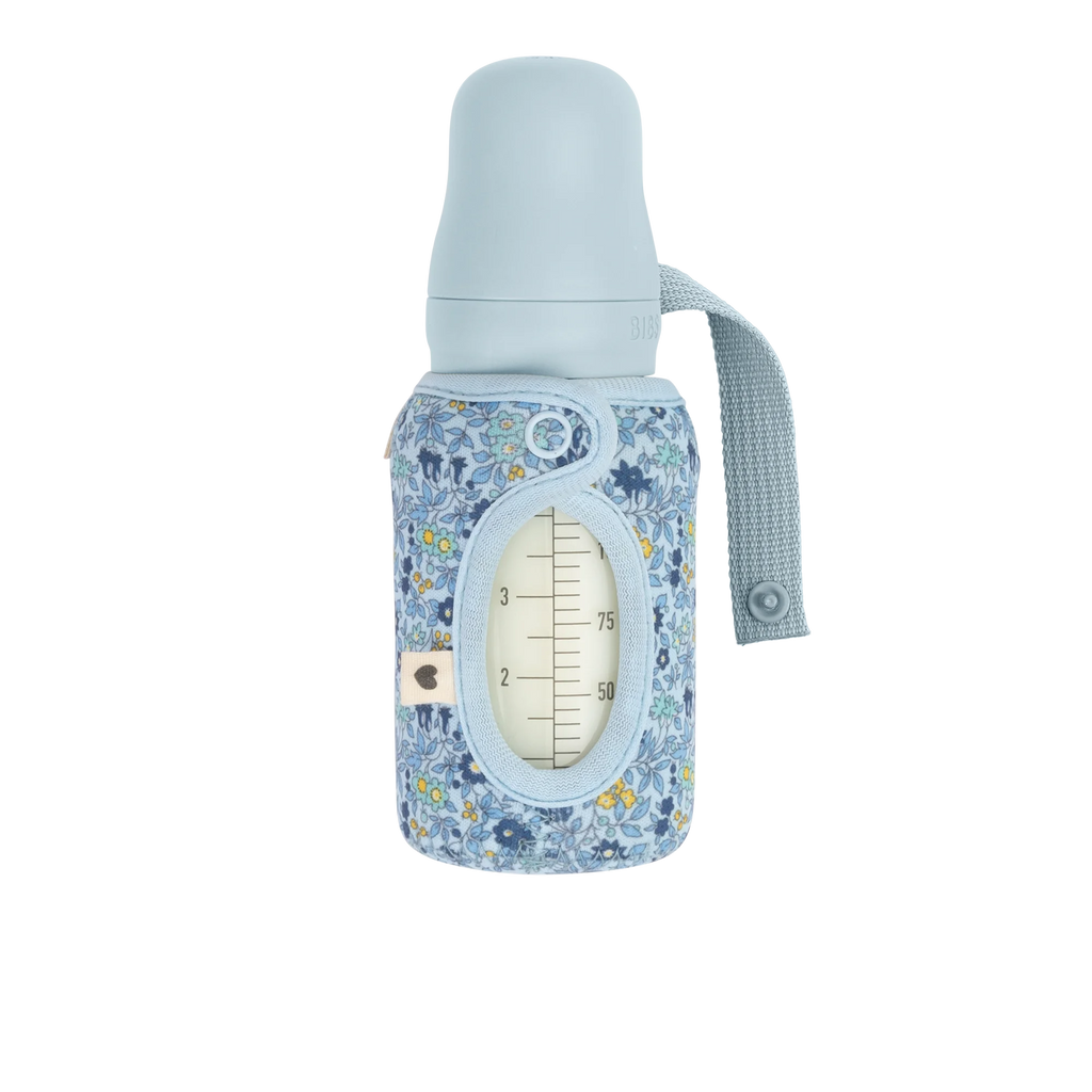 Bibs X Liberty Biberon Kılıfı Small Chamomile L. - BabyBlue