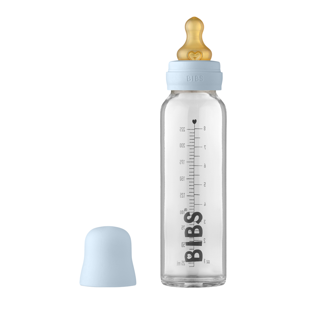 BIBS Baby Bottle Complete Set Biberon 225 ml - Baby Blue