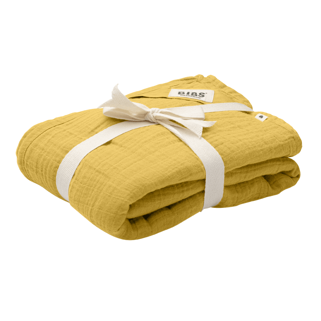 BIBS Cuddle Swaddle Müslin Örtü - Mustard - Mamakido