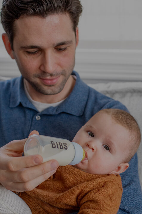 BIBS Baby Bottle Complete Set Biberon 225 ml - Baby Blue