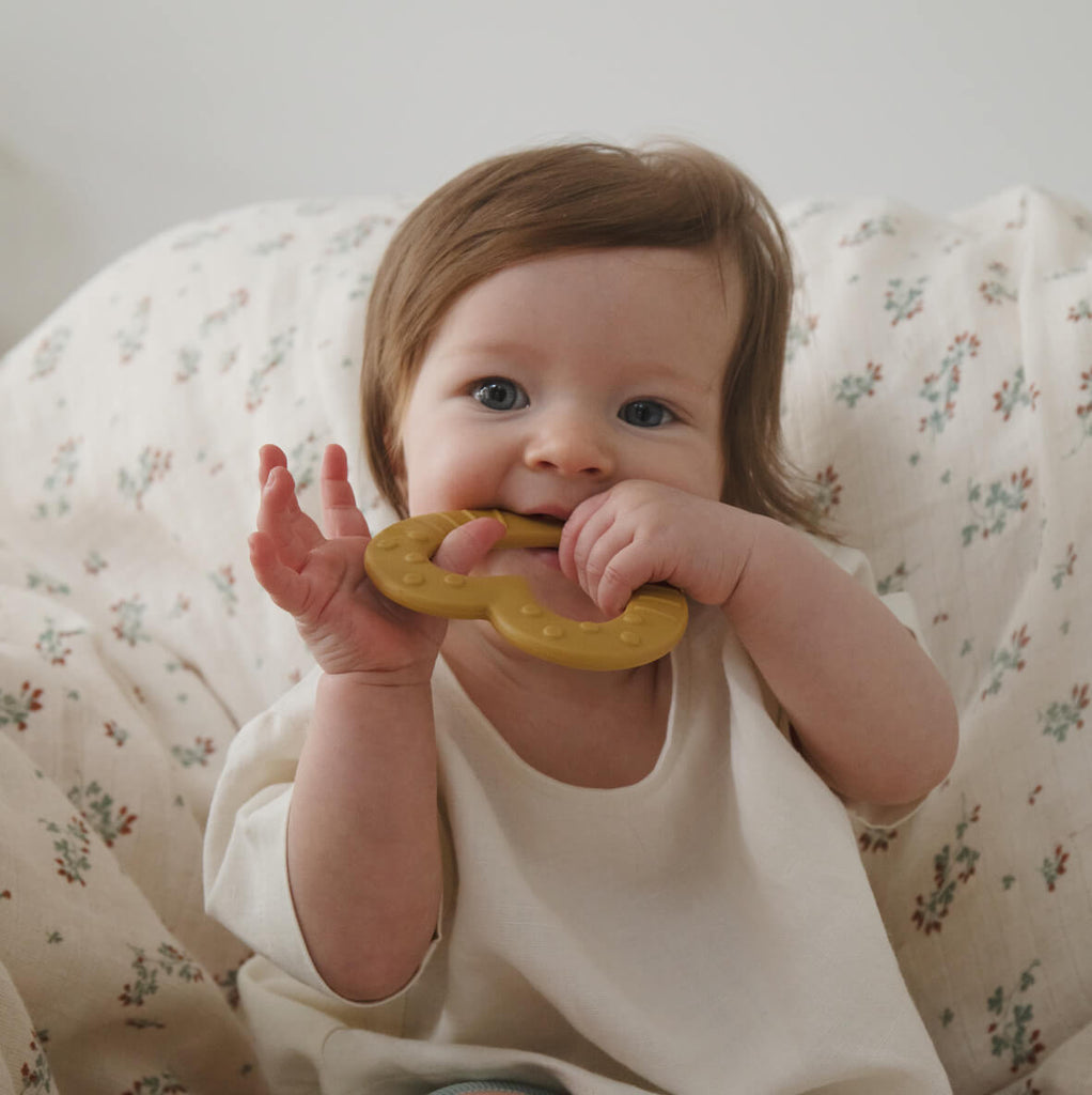 BIBS Baby Bitie Diş Kaşıyıcı - Mustard - Mamakido